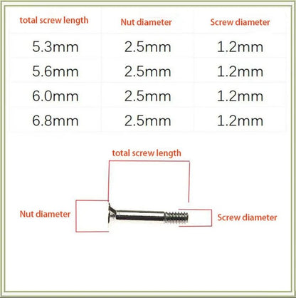 For Hublot Bigbang Classic Fusion Series Bezel Buckle Buckle Screw Tool