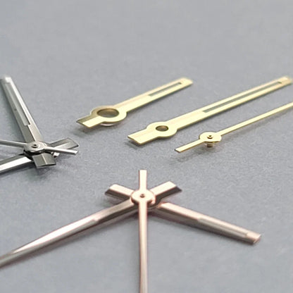 Modified Watch Hands Green Luminous Logbook Needle Silver Gold Rose Watch Accessories for NH35/NH36/4R/7S Movement