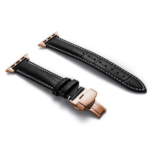 Watch strap leather