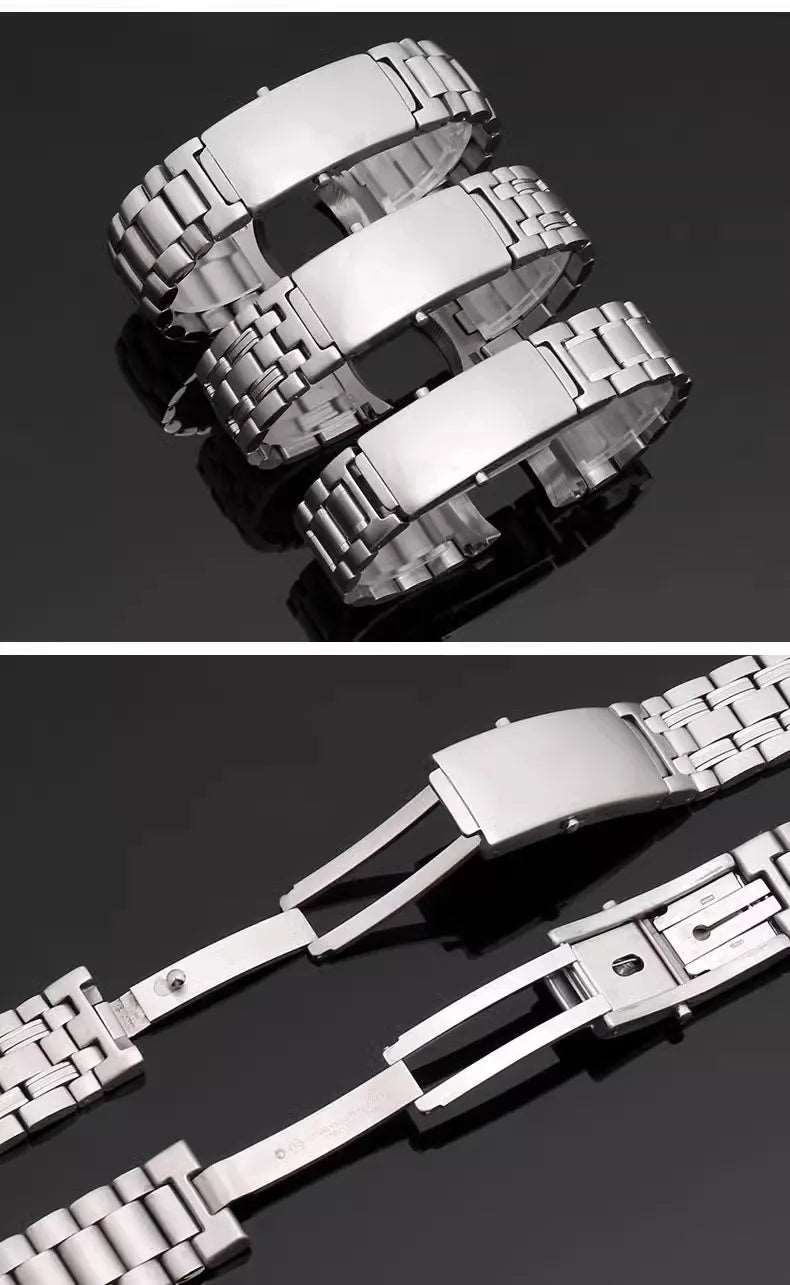 Quality 316L Silver Stainless steel Watch Bands Strap For omega seamaster speedmaster planet ocean Belt