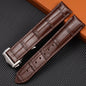 Genuine Leather Watch Strap for OMEGA DE VILLE SEAMASTER SPEEDMASTER Series with Logo Watchband Accessories