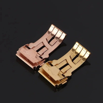 20 22mm Solid Stainless Steel Buckle for Hublot Big Bang Men Women Leather WatchBand Matel Folding Buckle Accessories