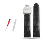 20mm 23mm High Quality Genuine Leather Watch Strap For Cartier Watchband Santos 100 Series Men's And Women Folding Buckle