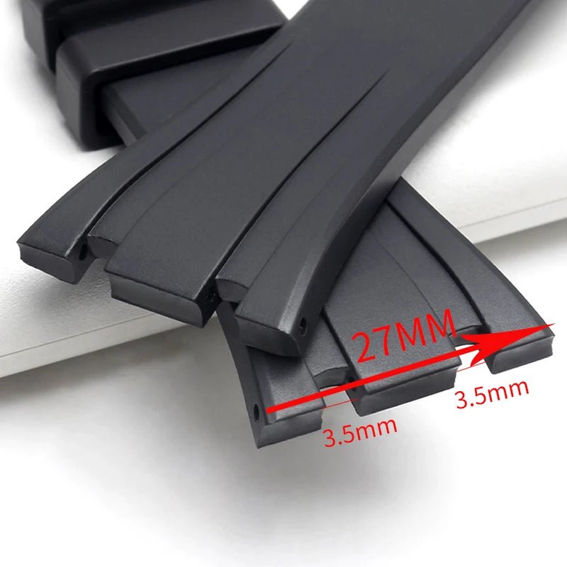 24MM 27MM Silicone rubber Watchband For Audemars for Strap AP Royal Oak Series Band Women' Bracelet butterfly buckle tools