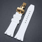 24MM 27MM Silicone rubber Watchband For Audemars for Strap AP Royal Oak Series Band Women' Bracelet butterfly buckle tools