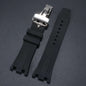 ap 24MM 27MM Silicone rubber Watchband For Audemars for Strap AP Royal Oak Series Band Women' Bracelet butterfly buckle tools | Kişisel Mağaza İsmi - 24MM