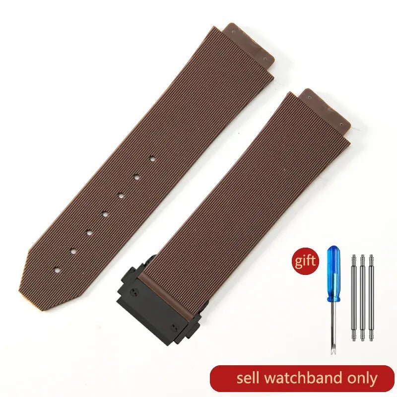 24x17mm 26x19mm Silicone Special Convex Interface Watchband For Hublot Yubo Classic Fusion Big Bang Sweet - Proof Watch Strap