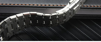 26mm 28mm Silver 316L Stainless Steel Bracelet For AP 15400 Audemars Piguet Royal Oak Strap Men Watch Band