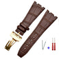 26mm For Audemars 100% Handmade cowhide Handmade Watch Band Strap For AP15400 15703 offshore series For Piguet wristband