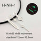 28.5mm SUB Green Glow Hot Selling Green Blue Black dial Silver Gold Rose Gold needle set NH35 and NH36 automatic movement