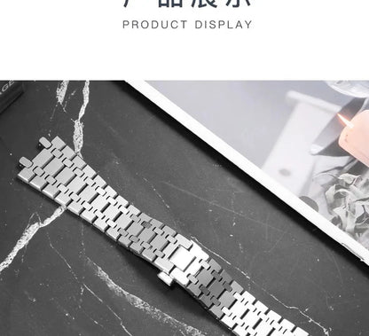 316L Stainless Steel Silver Bracelet For AP 15400 15500 Audemars Piguet Royal Oak Strap Men waterproof Watch Band 21mm 26mm