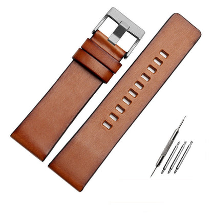 Large leather watch strap