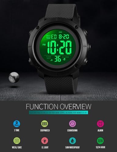 Boys Watch Digital Sports Waterproof Military Back Light Teenager Watch