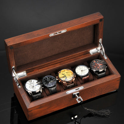 Purple elm solid wood watch box watch box