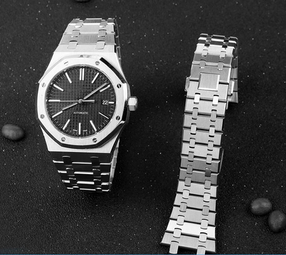 Solid Stainless Steel Bracelet 28mm 26mm For AP 15400 Audemars Piguet Royal Oak GA2100 2110 Strap Men Silver Watchbands