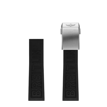 Breitling UMCNVV For Breitling BLACK DIVER PRO Rubber Watchbands 22mm 24mm Rubber Watchband For AVENGER NAVITIMER WORLD Rubber Waterproof Soft Watch Strap With Buckle | Kişisel Mağaza İsmi - 22mm