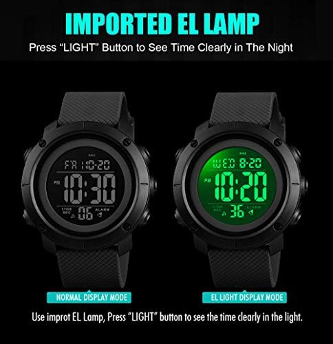 Boys Watch Digital Sports Waterproof Military Back Light Teenager Watch