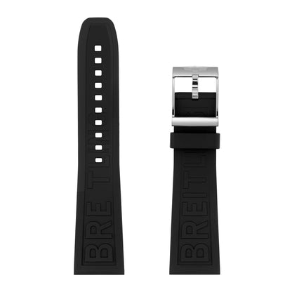 Breitling UMCNVV For Breitling BLACK DIVER PRO Rubber Watchbands 22mm 24mm Rubber Watchband For AVENGER NAVITIMER WORLD Rubber Waterproof Soft Watch Strap With Buckle | Kişisel Mağaza İsmi - 22mm