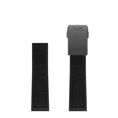 Breitling UMCNVV For Breitling BLACK DIVER PRO Rubber Watchbands 22mm 24mm Rubber Watchband For AVENGER NAVITIMER WORLD Rubber Waterproof Soft Watch Strap With Buckle | Kişisel Mağaza İsmi - 22mm