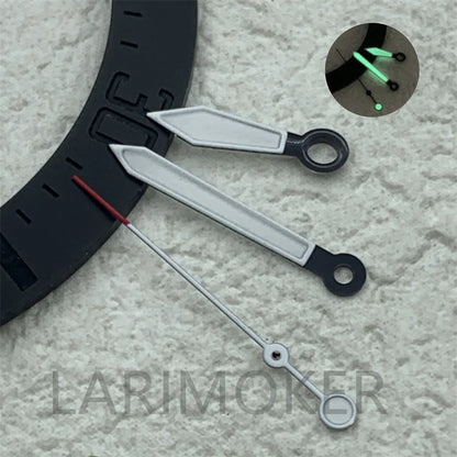 C3 glow-in-the-dark watch hands fit the pilot dial with NH35 NH36 movement watch modification accessories