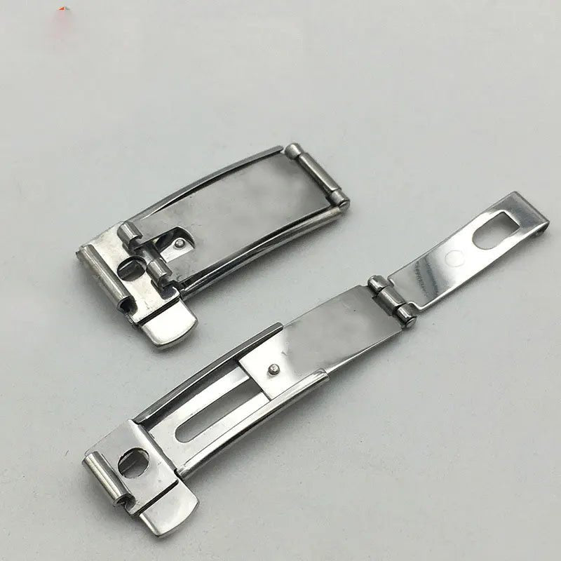 6MM 9MM Substitute OMG Watch Buckle Omega Collection Superba Double Press Folding Buckle Solid Steel Belt Watch Buckle Parts