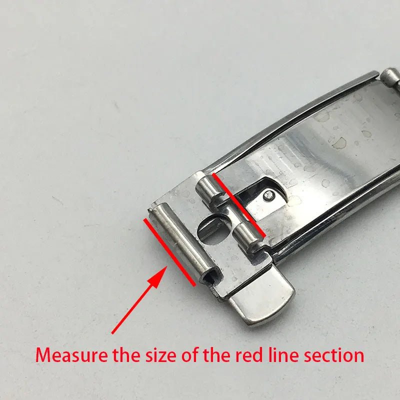 6MM 9MM Substitute OMG Watch Buckle Omega Collection Superba Double Press Folding Buckle Solid Steel Belt Watch Buckle Parts