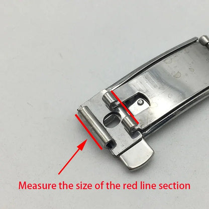 6MM 9MM Substitute OMG Watch Buckle Omega Collection Superba Double Press Folding Buckle Solid Steel Belt Watch Buckle Parts