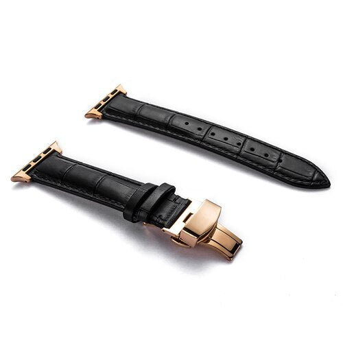 Watch strap leather