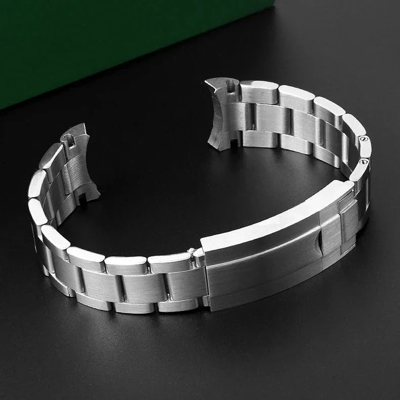 904L Watchbands For Rolex SUBMARINER DAYTONA Men Folding Clasp Watch Strap Solid Stainless Steel Watch Bracelet 20mm 21mm