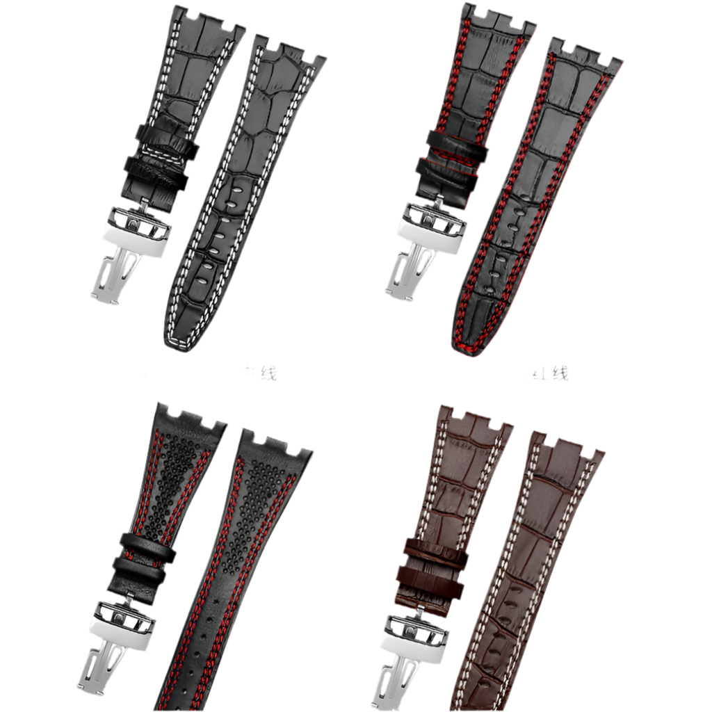 Oak Offshore strap AP15710 15703 26470 26133 Genuine Leather Watchband 28mm men's AP band bracelet