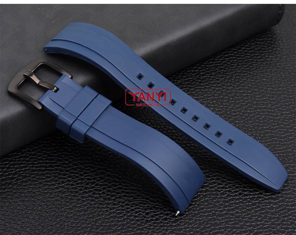 Rubber Watchband  for rolex omega seiko tissot watches band quick release bar