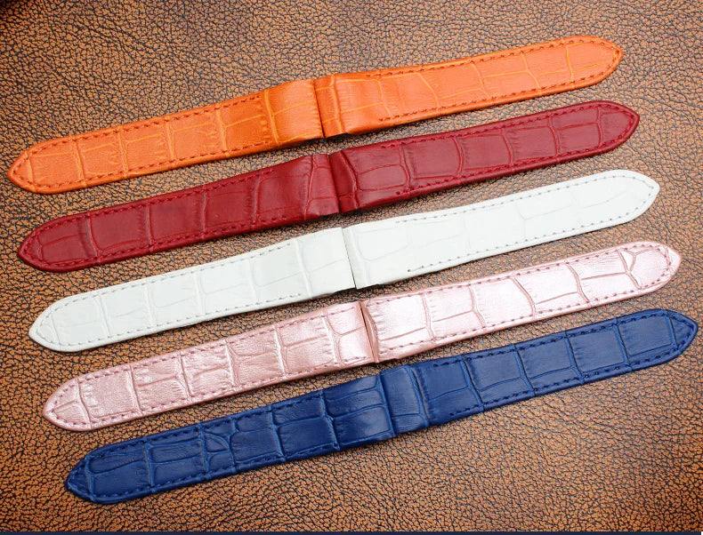 Genuine Leather Watch Strap for Cartier Santos100 Watch Band Waterproof Sweatproof Men's Women's Watch Band 20mm 23mm Wristband