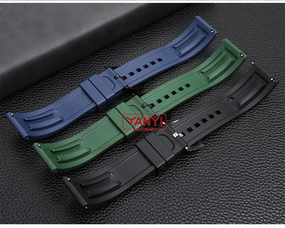 Rubber Watchband  for rolex omega seiko tissot watches band quick release bar