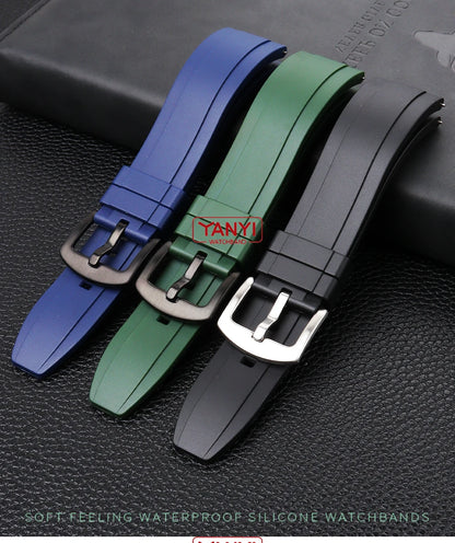 Rubber Watchband  for rolex omega seiko tissot watches band quick release bar