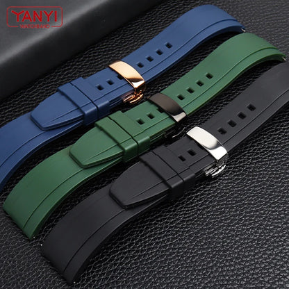 Rubber Watchband  for rolex omega seiko tissot watches band quick release bar