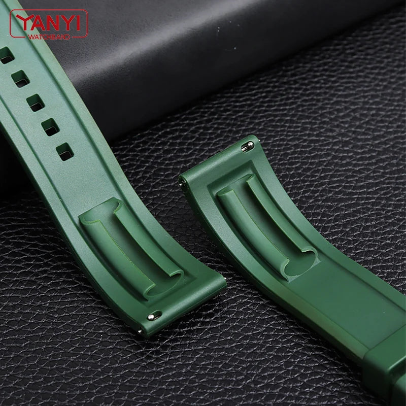 Rubber Watchband  for rolex omega seiko tissot watches band quick release bar