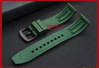 Rubber Watchband  for rolex omega seiko tissot watches band quick release bar