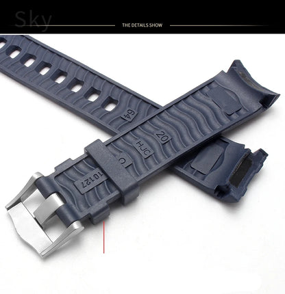 Watchband for Omega New Seahorse 300 Rubber