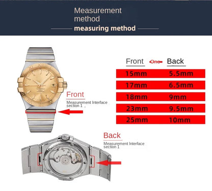 For Omega Double Eagle Steel Strap Constellation Series