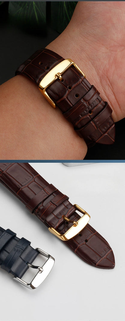 Men's Genuine Cowhide Watchbands for Guess  Series Band  W0040g3/0247g3/0040 G7 22mm Waterproof  Watch Strap