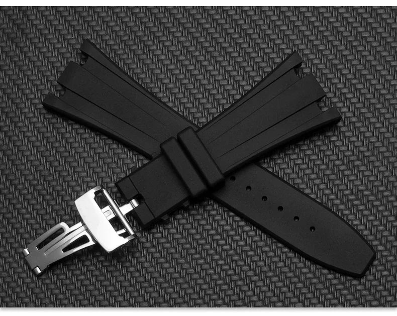 High quality Rubber watch strap 28mm watchband for AP 15703 26470SO Royal Oak offshore men's sports watch strap bracelet