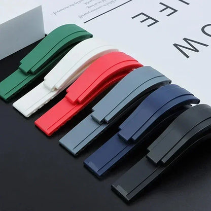 Soft Silicone Watch Strap for Rolex for GMT for Daytona Waterproof Wristband for Water Ghost 20mm High Quality Replacement Belt