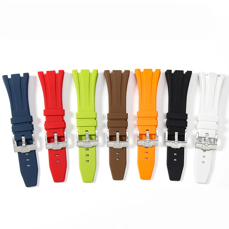 Silicone Watchband for AP for Royal Oak Offshore Replacement Wristband for 15703 Sports Straps Waterproof 27/28/30mm Bracelet