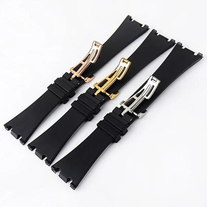 High quality Rubber watch strap 28mm watchband for AP 15703 26470SO Royal Oak offshore men's sports watch strap bracelet