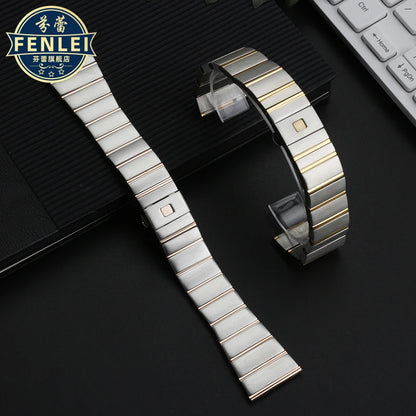 For Omega Double Eagle Steel Strap Constellation Series