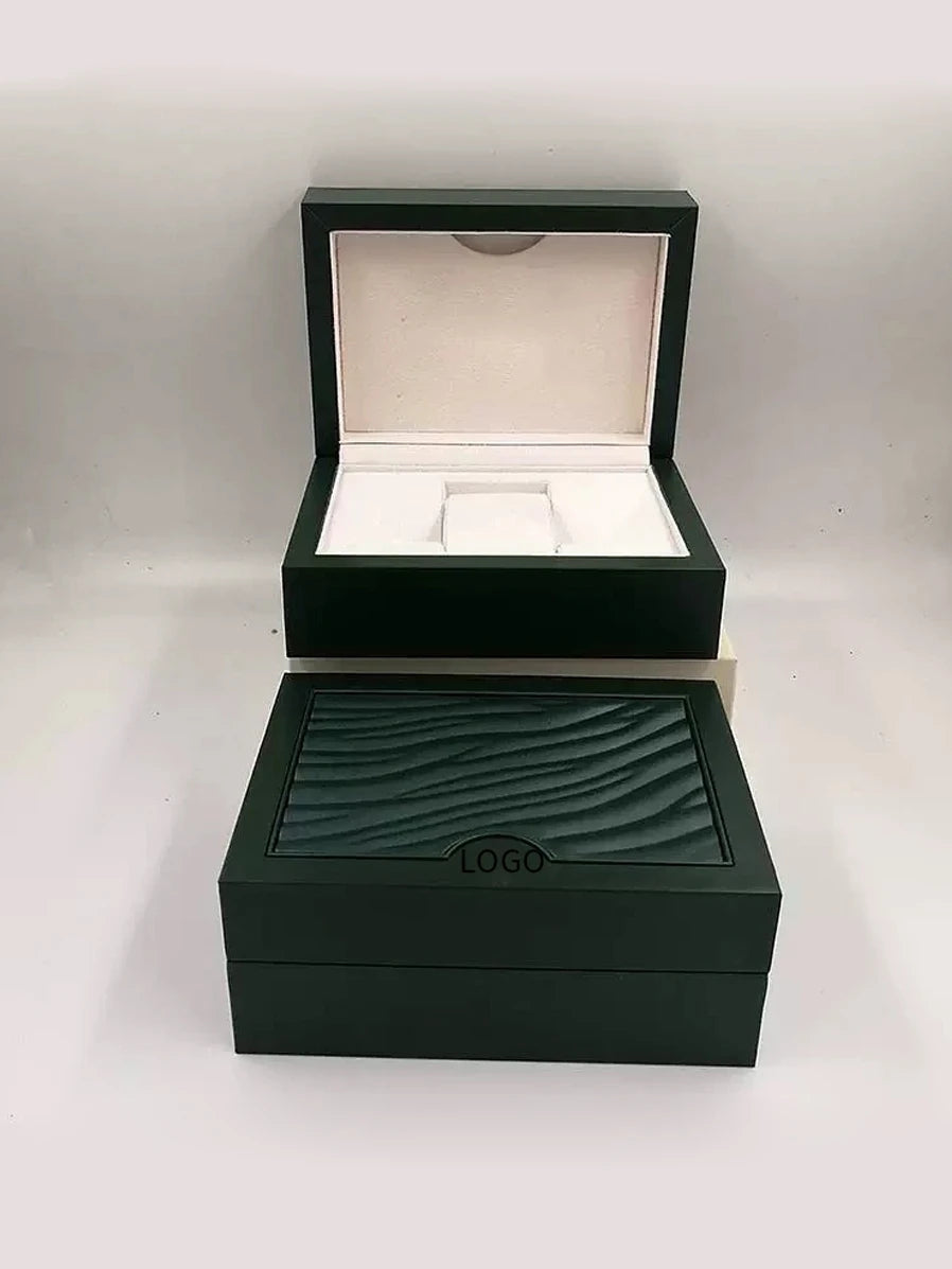 Factory Direct Substitute Original Rolexables Green Watch Box Luxury Brand with File Card Can Be Customized AAA Watch Box