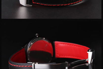 COW Genuine Leather Watch Strap 19mm 20mm 22mm watchband for tag heuer Carrera Monaco F1 watch band Red Men Fold buckle bracelet