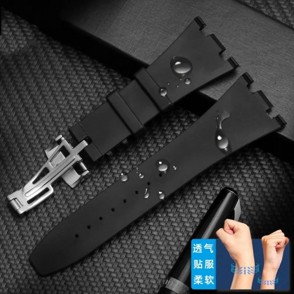 Rubber Watch Strap  For AP  Royal Oak