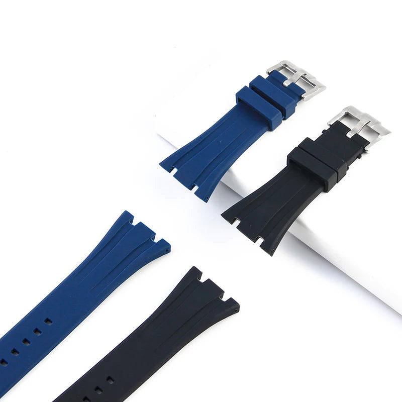 Premium Waterproof Silicone Watch Band for Audemars Piguet Royal Oak 15400 15703 Sporty Bracelet - 26mm Watchstrap