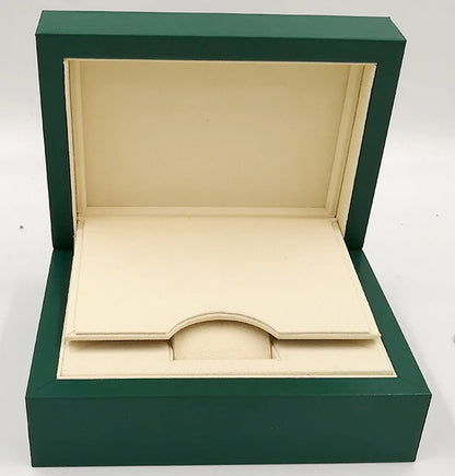 Factory Direct Substitute Original Rolexables Green Watch Box Luxury Brand with File Card Can Be Customized AAA Watch Box